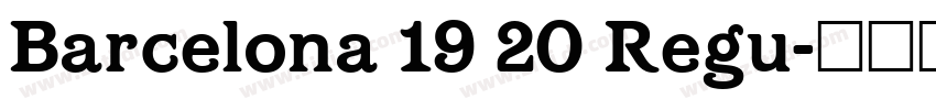 Barcelona 19 20 Regu字体转换